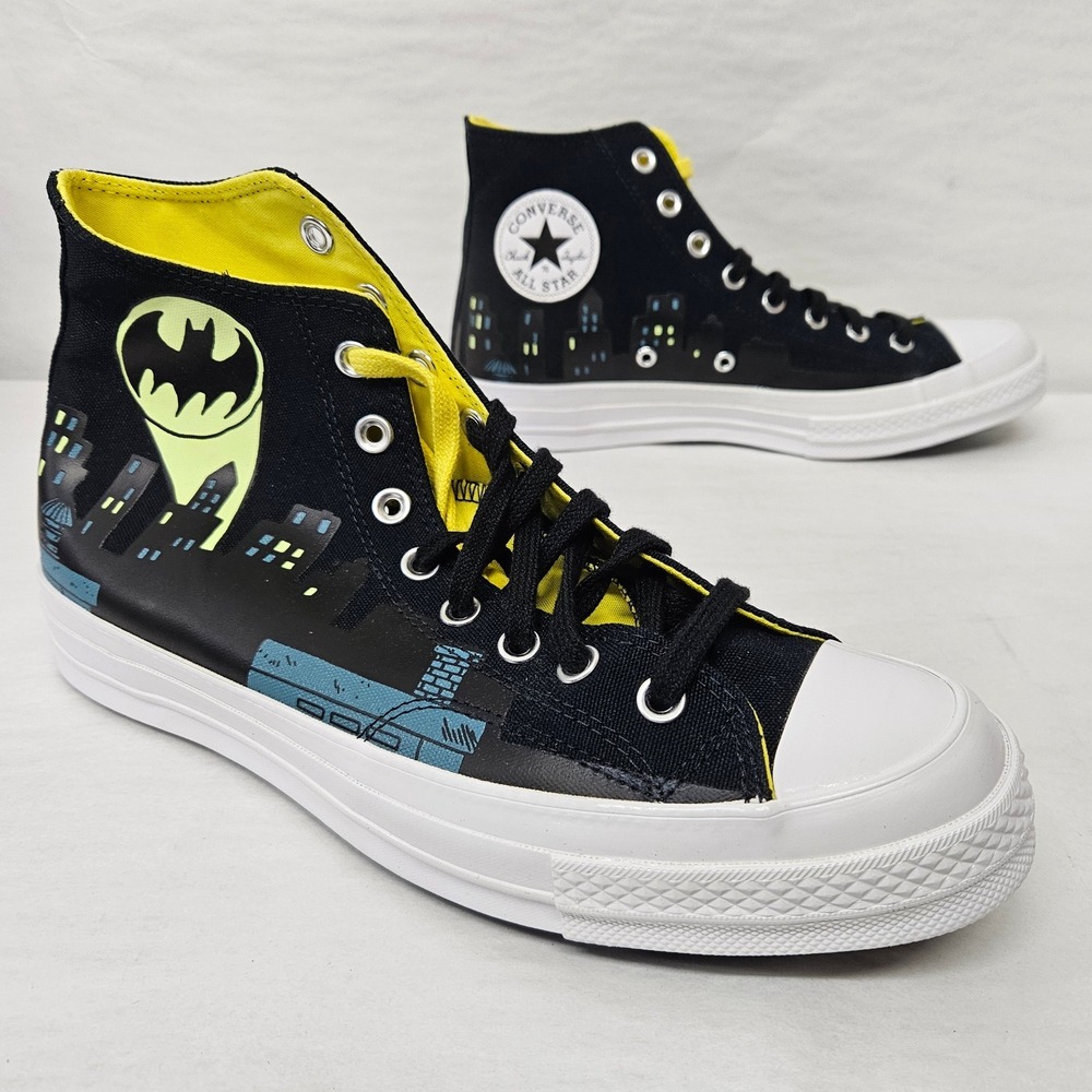 Converse Chuck 70 Hi Chinatown Market Batman 167511C Black Yellow Men's Size 9.5